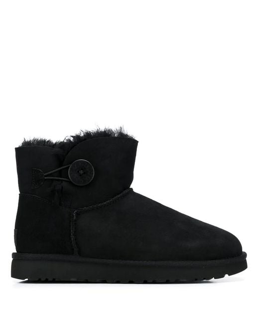 Ugg Black Mini Bailey Button Ii Boots