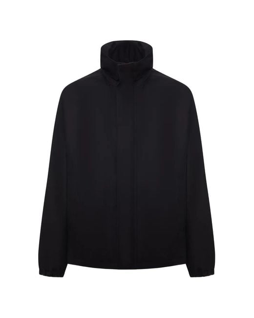 Gucci Black High-Neck Raglan-Sleeve Jacket for men
