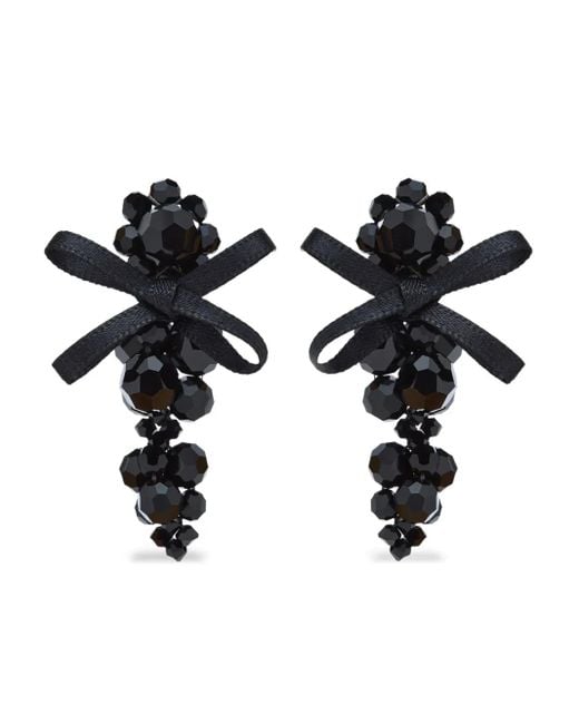 Simone Rocha Petite Oorbellen Met Strik in het Black