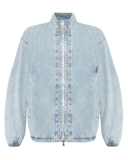 Y. Project Blue Logo-embroidered Organic Cotton Jacket for men