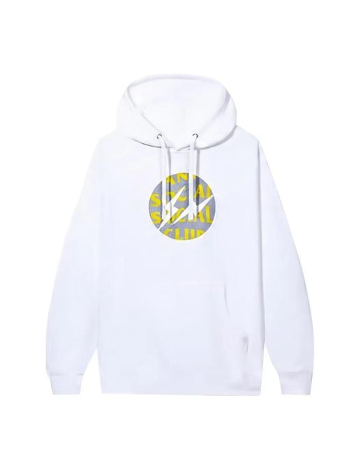 ANTI SOCIAL SOCIAL CLUB White X Fragment Called Interference Hoodie for men