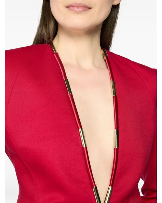 Chaqueta con ribete de apliques Genny de color Red