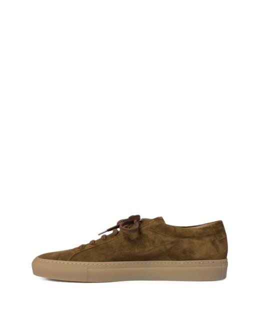 Common Projects Brown Achilles Suede Sneakers for men