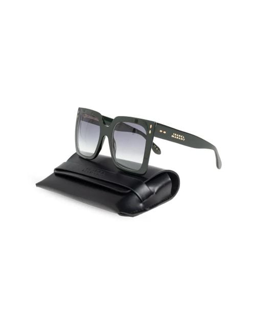 Isabel Marant Brown Square-Frame Sunglasses