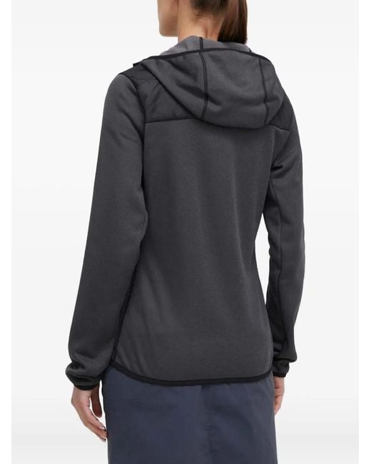 Adidas Black Quilted Hooded Jacket