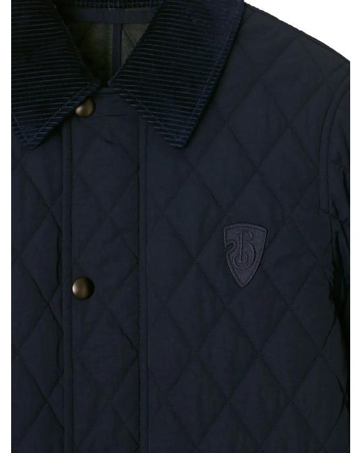 Burberry Blue Quilted Jacket