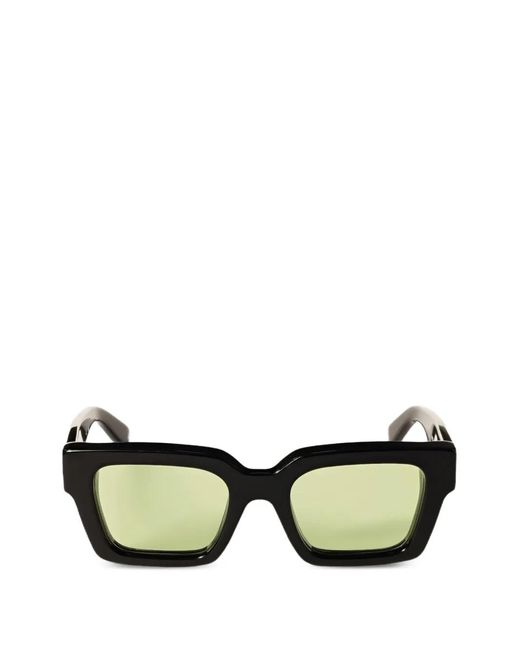 Off-White c/o Virgil Abloh Green Virgil M Square-Frame Sunglasses