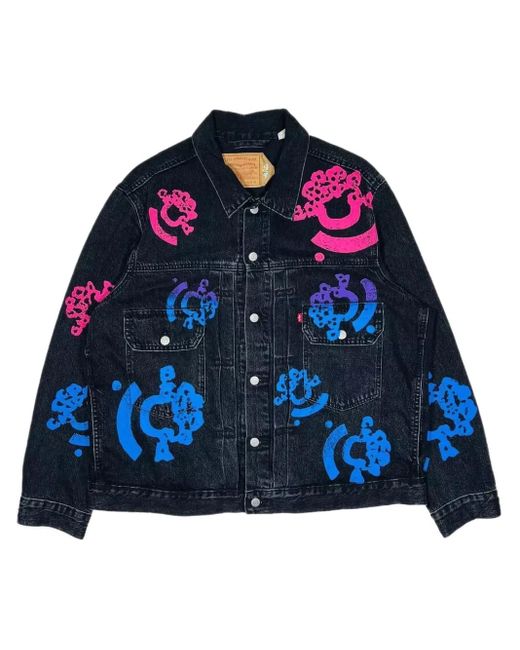 DENIM TEARS Blue Bstroy Tears Type-2 Jacket for men
