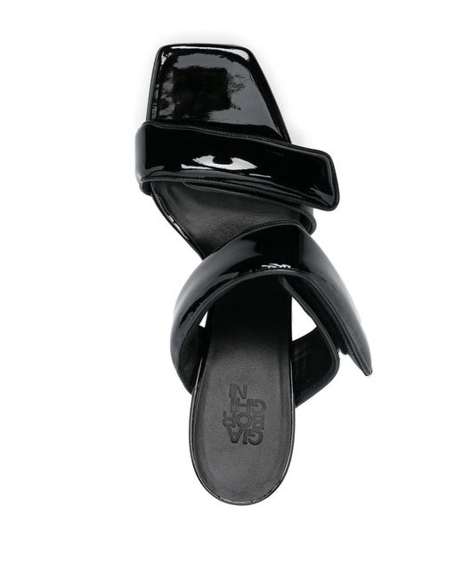 Gia Borghini Black X Pernille Teisbaek Perni 03 Touch-Strap Sandals