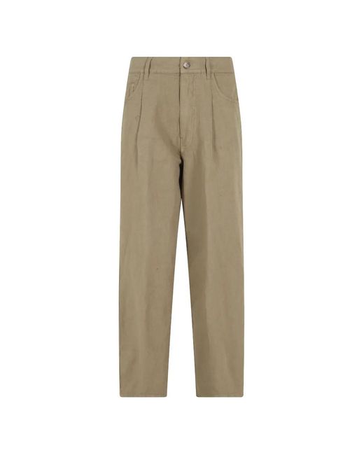 Kiltie Natural Pleated Tapered Trousers