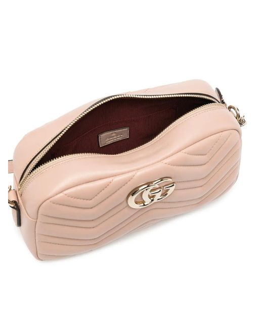 Gucci Natural Gg Marmont Matelassé Shoulder Bag