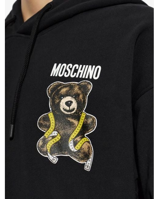Moschino Black Teddy Bear Hoodie for men
