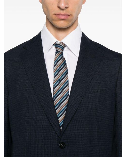 Boglioli Blue Single-breasted Wool Suit for men