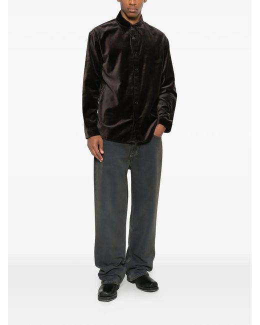 NN07 Black Casper Cotton Shirt for men