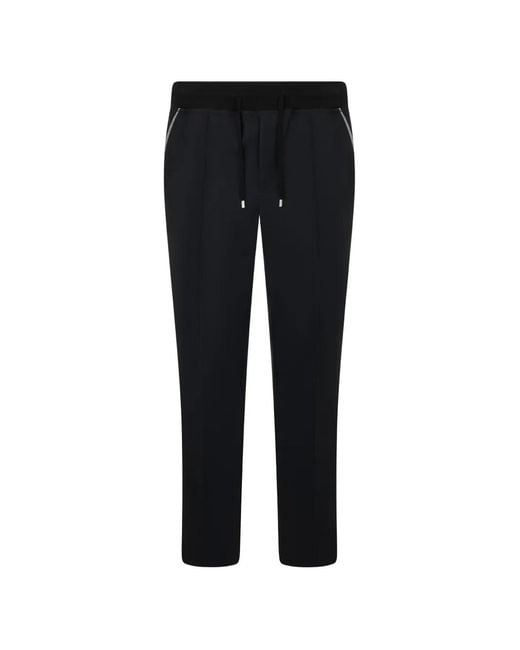 Moorer Black Pantalon De Jogging Slim À Lien De Resserrage for men