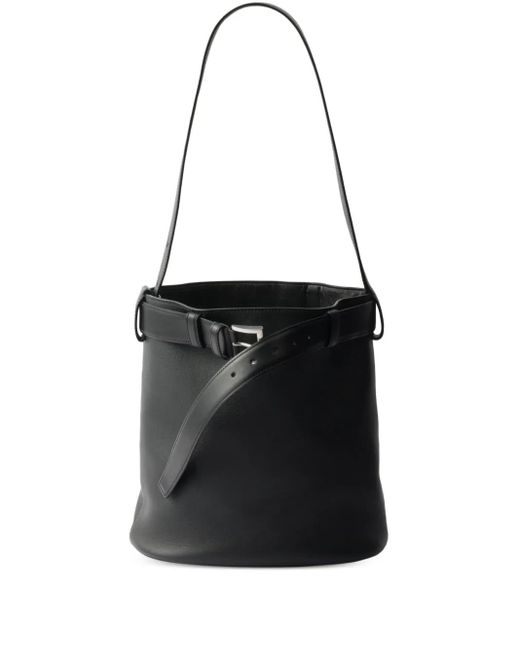 Prada Black Beuteltasche Mit Gürtel