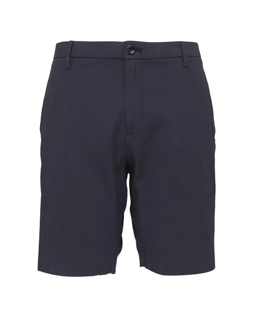 Dek Blue Button Shorts for men
