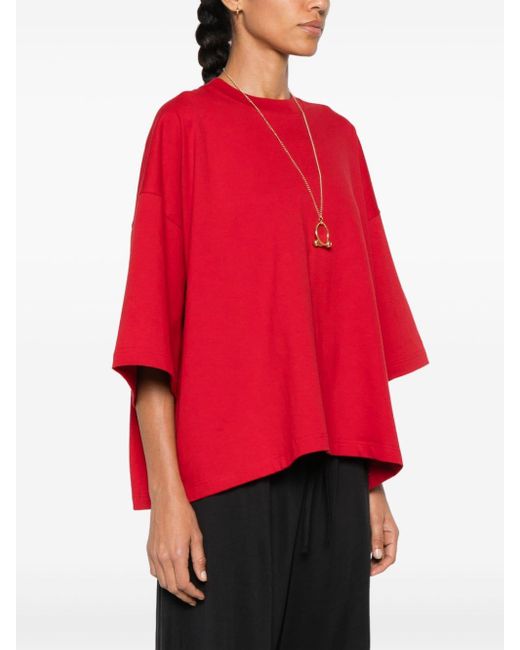 The Row Issi T-Shirt in Red | Lyst