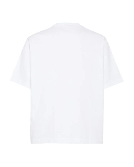 DSquared² White Logo-Patch T-Shirt for men