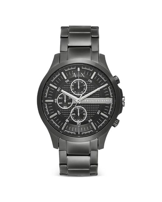 ARMANI EXCHANGE Gray Logo-Detail 46Mm Watch for men