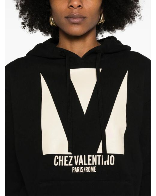 Valentino Garavani Black Chez Hoodie