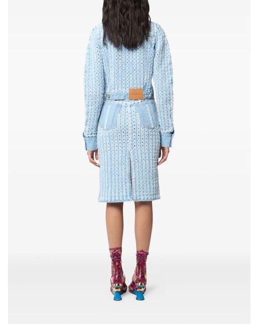 Nina Ricci Blue Buttoned Denim Jacket