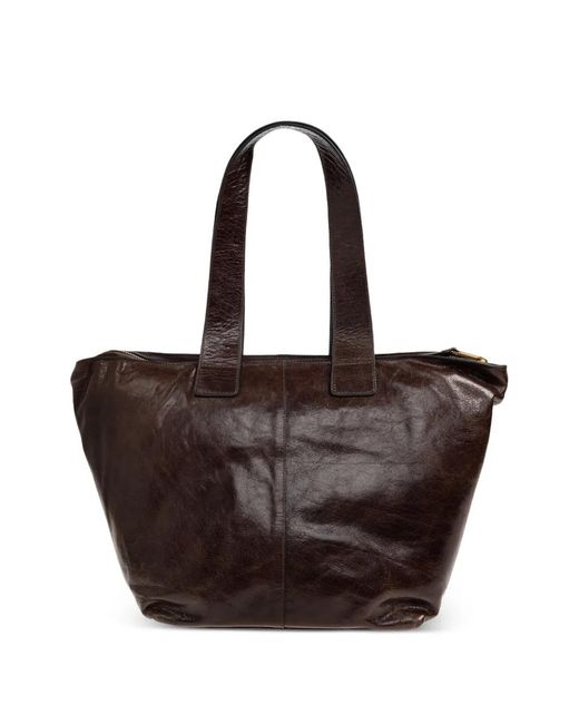 AllSaints Brown Jean Rey Leather Tote Bag
