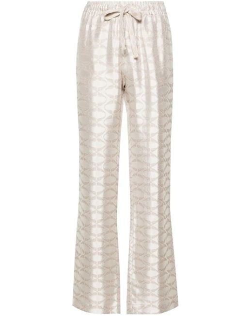 パンツ ZADIG & VOLTAIRE Woman Pants White WWJE01270 103 Zadig & Voltaire Pistol Linen-Blend Straight-Leg Pants