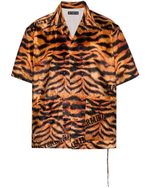 Chemise à imprimé tigre Mastermind Japan pour homme en coloris Brown