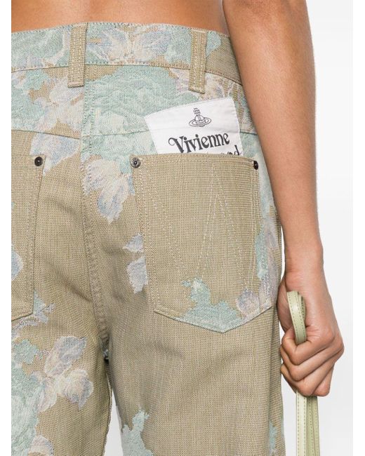 Vivienne Westwood Natural Ranch Straight-Leg-Jeans mit hohem Bund