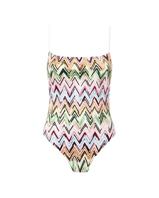 Missoni White One-Piece Swimsuit