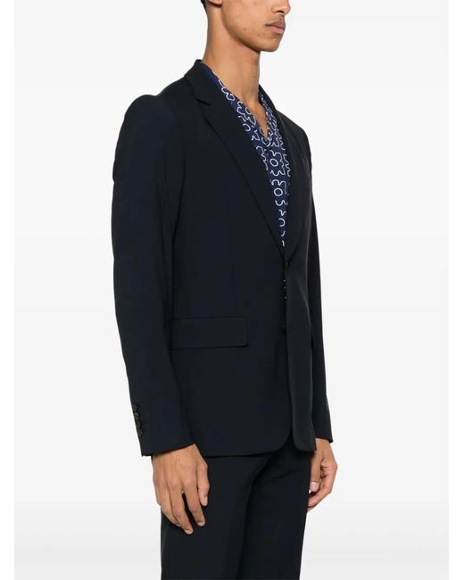 Sandro Blue Wool Suit Jacket for men