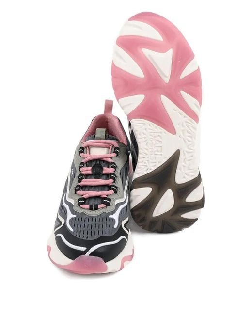 Karl Lagerfeld White Lace-Up Sneakers