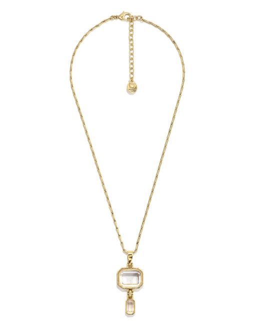Goossens Metallic 24Kt Plated Pendant Necklace