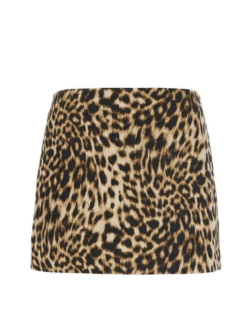 MICHAEL Michael Kors Metallic Leopard-Print Skirt
