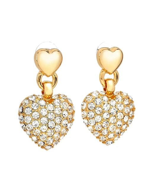 Orecchini Con Cristalli di Kenneth Jay Lane in Metallic