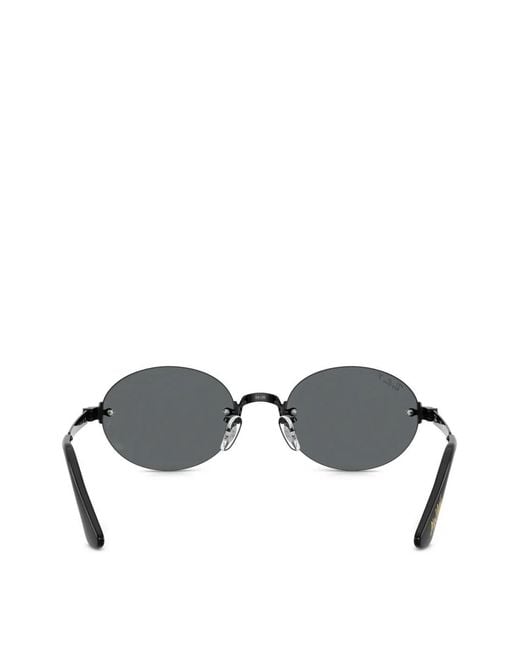 Ray-Ban Gray X A$Ap Rocky Oval Sunglasses