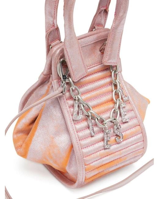 DIESEL Pink D-vina Xs Denim Hand Bag