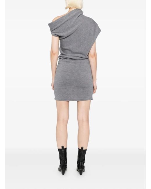 Staud Gray Mable Mini Dress
