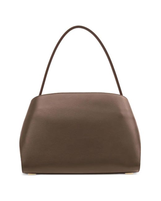 Ferragamo Brown Large Soft Hug Shoulder Bag