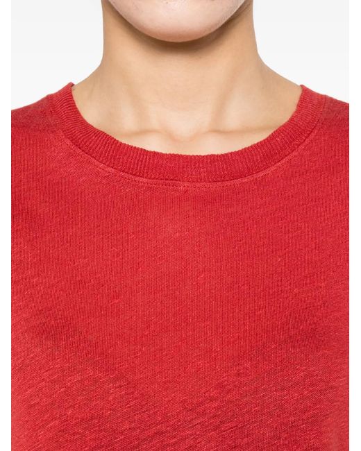 IRO Red Round Neck T-Shirt