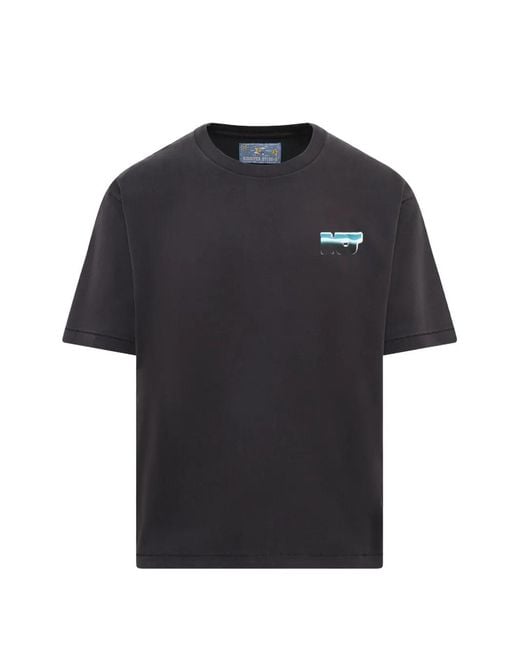 Kidsuper Black Ks Chrome Graphic-Print T-Shirt for men