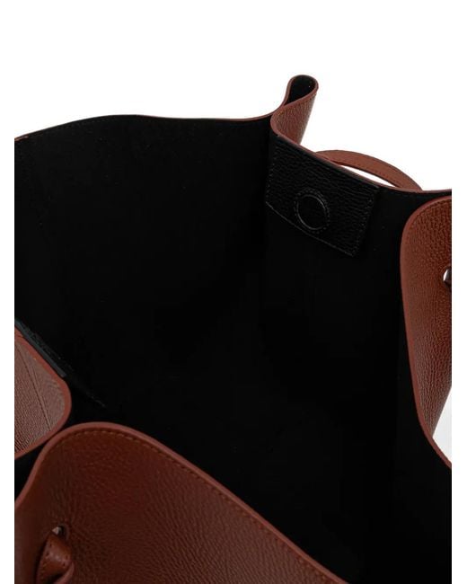 Yuzefi Brown Mochi Knotted Shoulder Bag