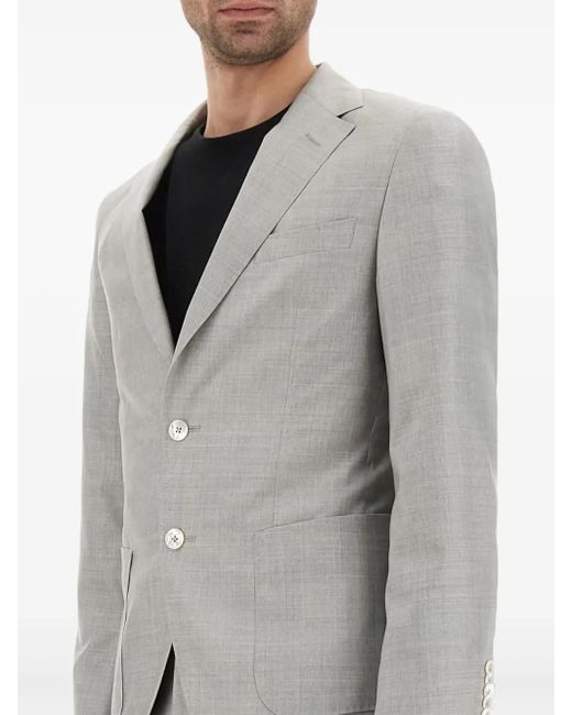 Traje con tres botones Boss de hombre de color Gray
