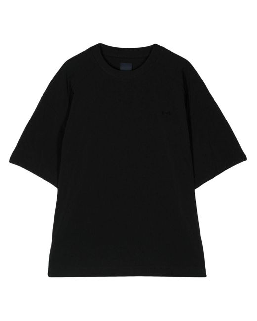 Juun.J Black Crew-neck Drop-shoulder T-shirt for men