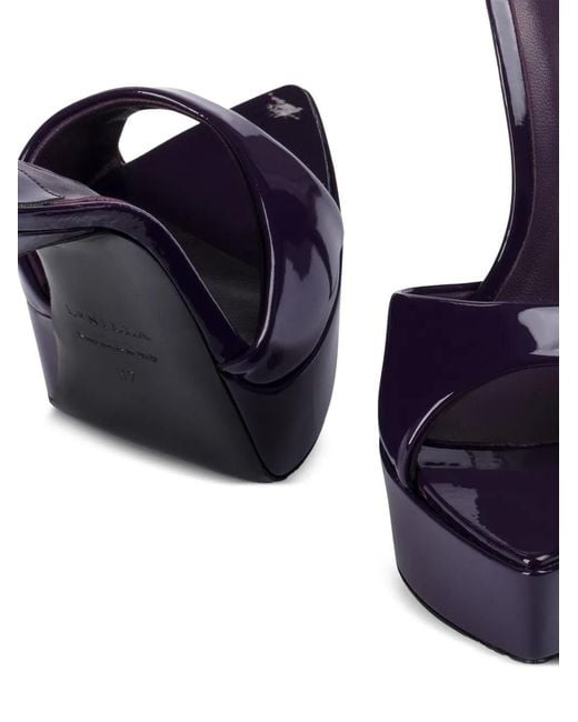 Le Silla Blue Uma Platform Sandals