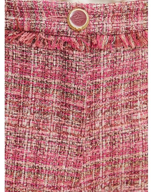 MARCIANO BY GUESS Red Frayed Shorts