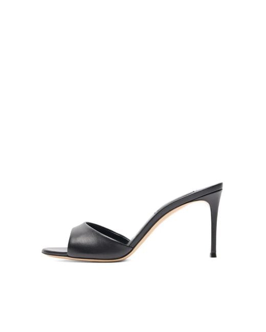 Casadei Black 80Mm Julia Mules