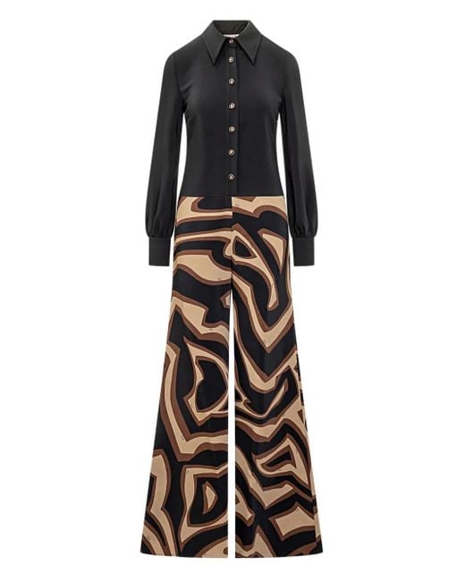 Emilio Pucci Black Button Jumpsuit