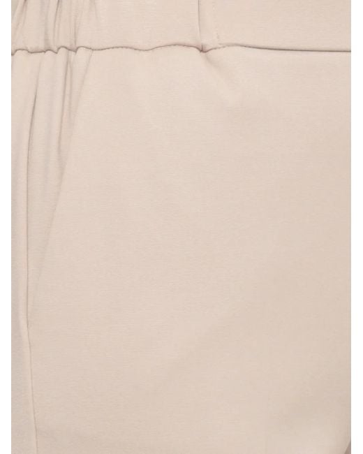 Emme Natural Elasticated-Waistband Tapered Trousers